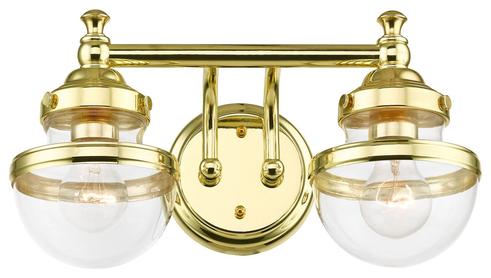 Livex Lighting Polished Brass 2-Light Vanity Sconce