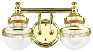 Livex Lighting Polished Brass 2-Light Vanity Sconce