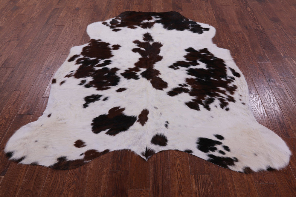 Organic Natural Hair-On Cowhide Area Rug 7' 0" X 6' 4" C1506