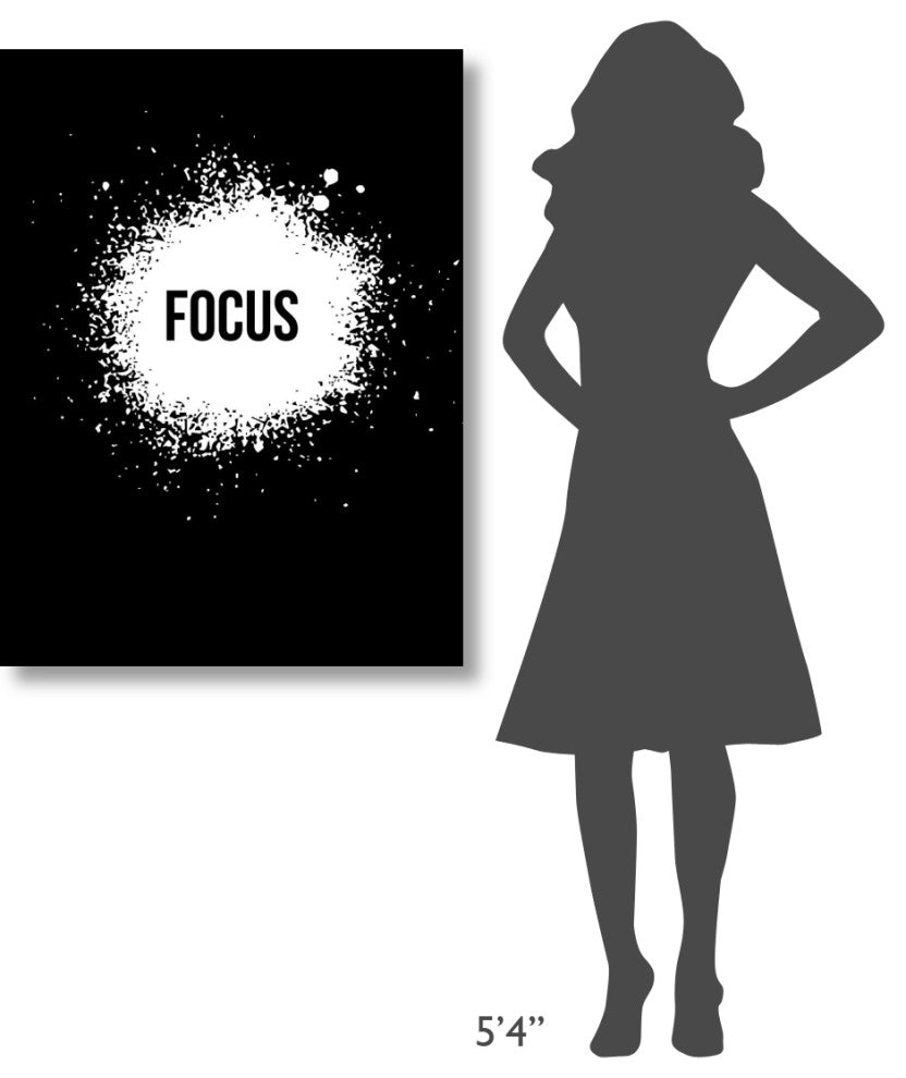 "Focus Poster Black" Fine Art Print