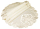 Garden Trellis Embroidered Cutwork Placemats, Ivory, 15" Round, Set of 4