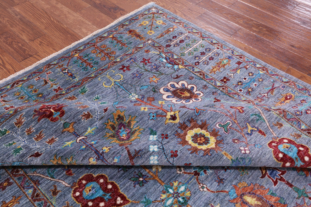 Hand Knotted Persian Tabriz Wool Rug 6' 10" X 9' 9" Q9823