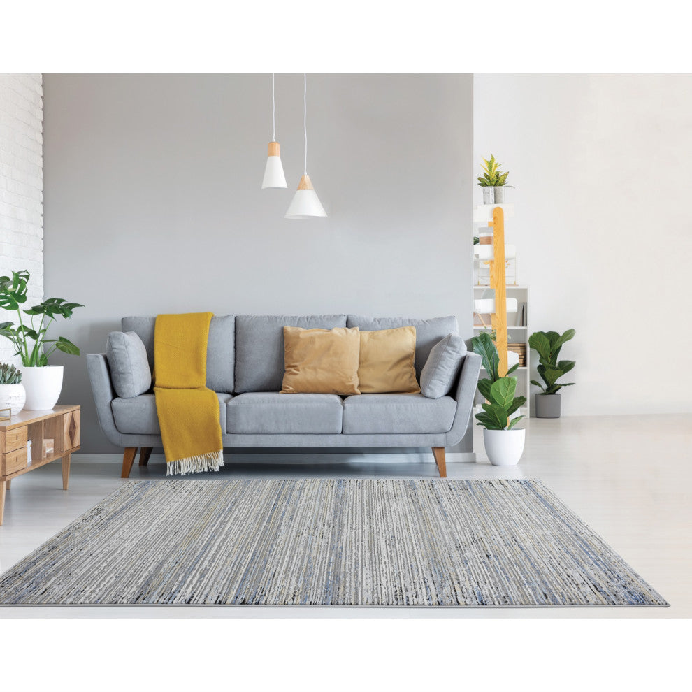United Weavers Austin Westway Blue Runner Rug 2'7" x 7'4