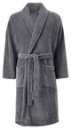 Luxury Robe Plush Bath Robe Micro Fleece Unisex One Size Fits Most Shawl Collar