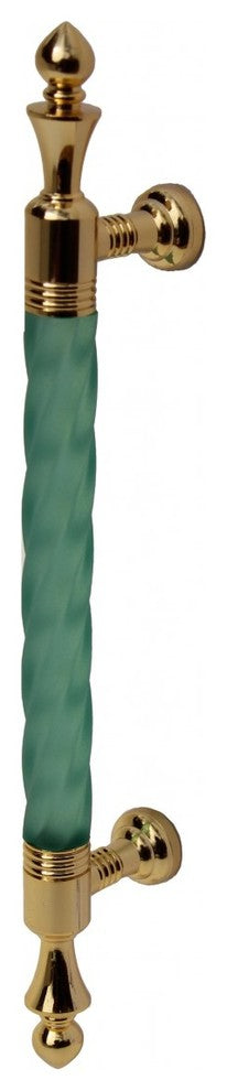 Vintage Cabinet Pull Drawer Handle Green Acrylic Twisted Renovators Supply