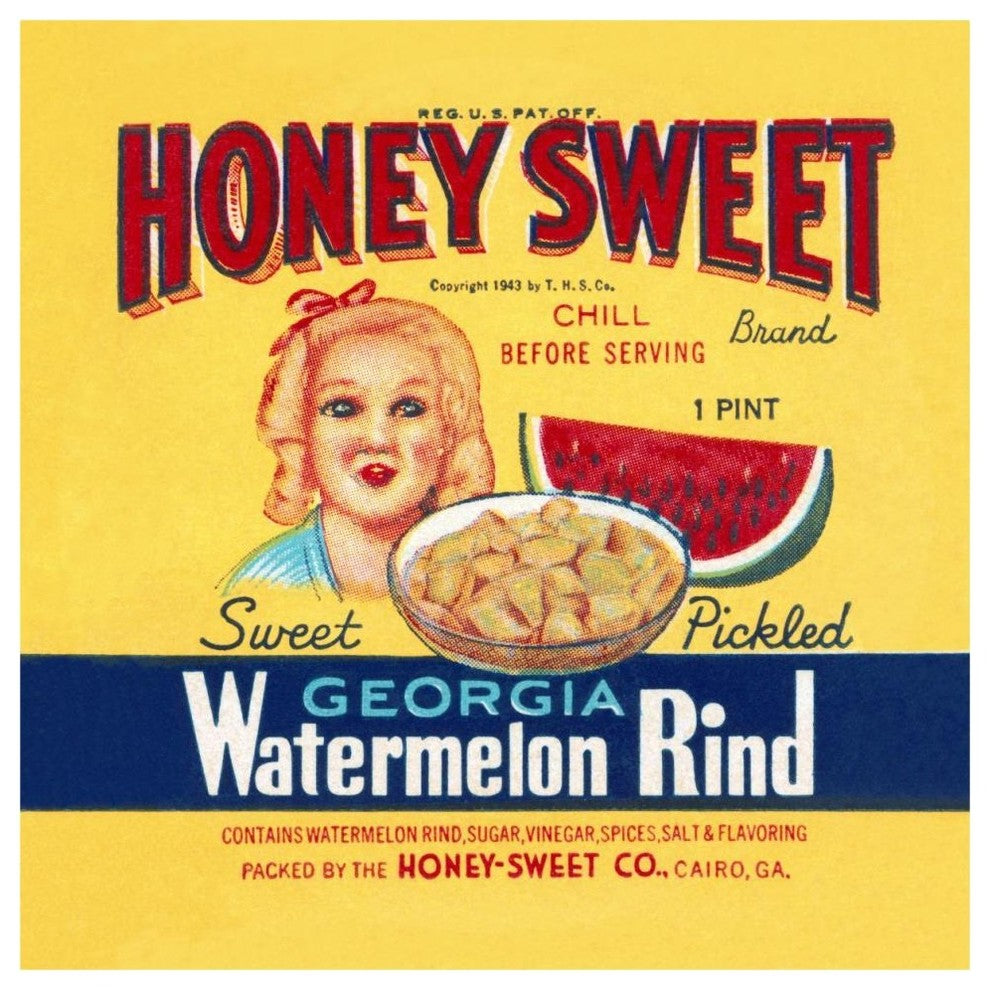 "Honey Sweet" Digital Paper Print by Retrolabel, 46"x46"