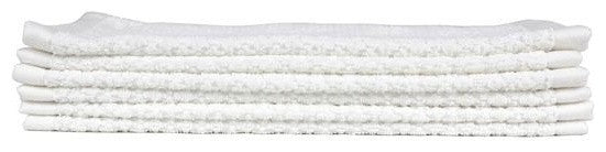 Everplush Diamond Jacquard Washcloth Towel Set, Pack of 6, White