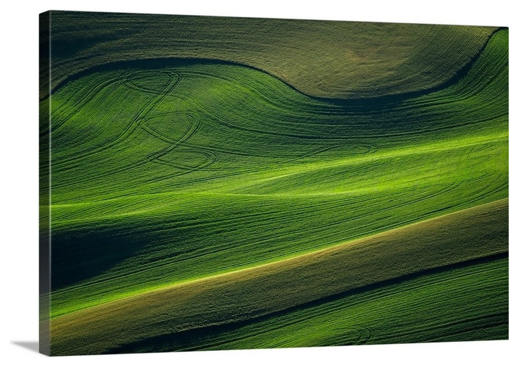 "Landwriting VI" Wrapped Canvas Art Print, 48"x32"x1.5"
