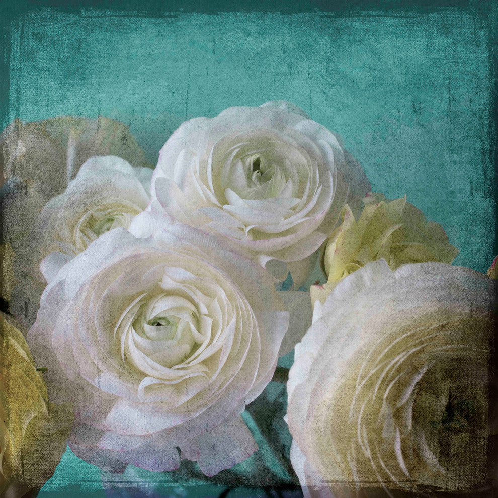 "Yellow Ranunculus B" Painting Print on Canvas by Stalus
