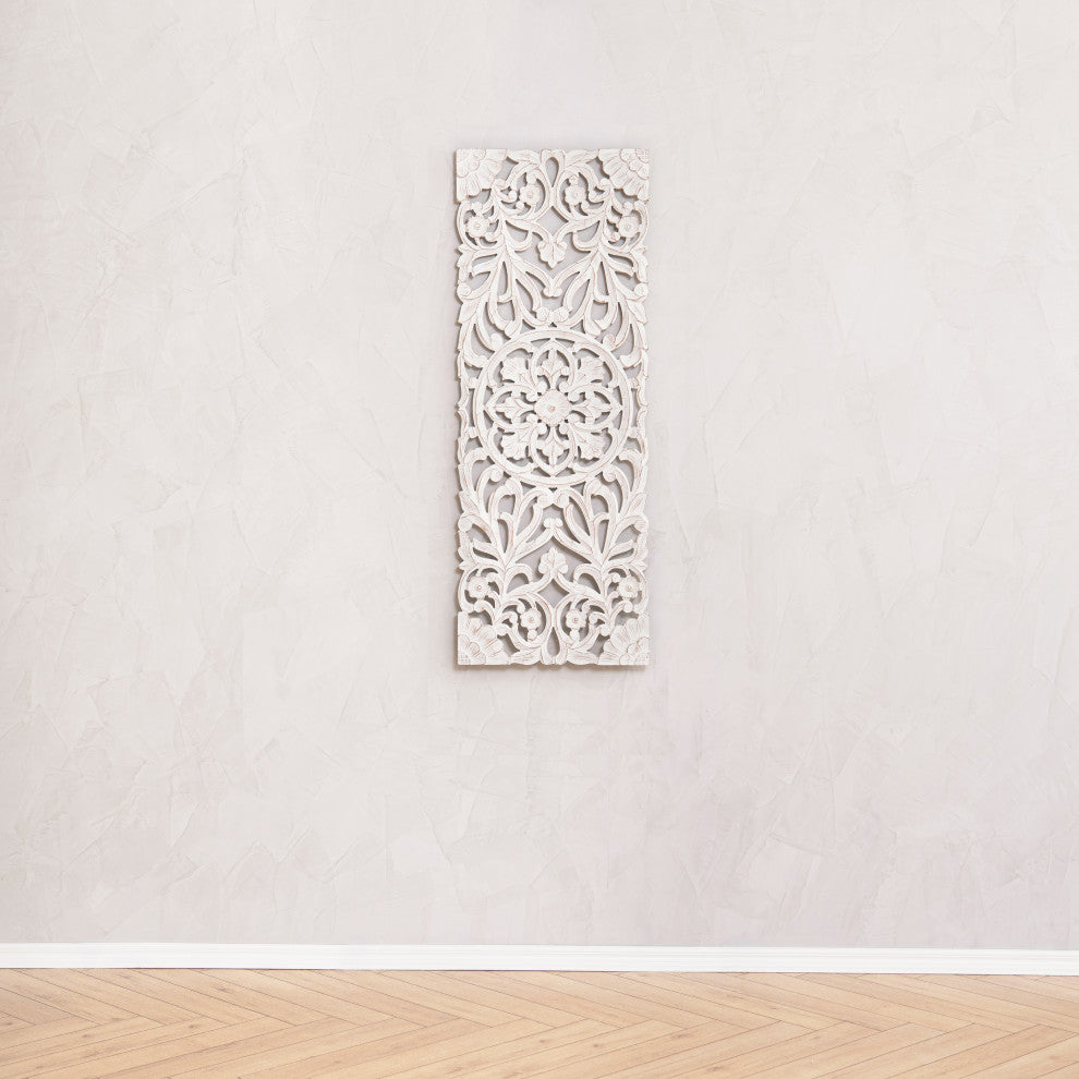 Malito Wall Medallion, White