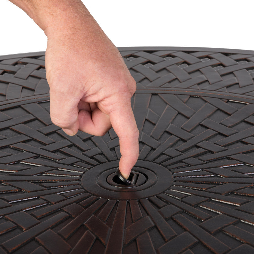Verona Aluminum Round LPG Fire Pit