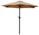 Davee Furniture 7.5 Ft Orange Market/Patio Umbrella with Tilt and Crank, Tan