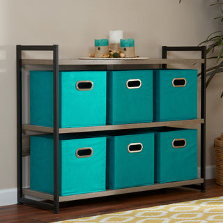 Fabric Storage Bins 6 Piece Set