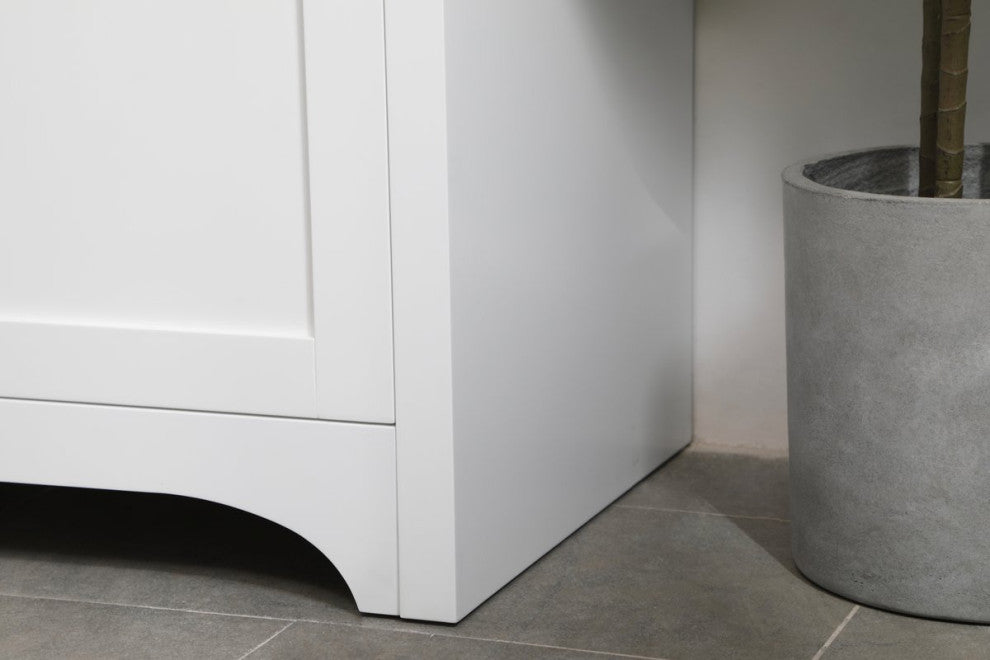 30" Single Bathroom Vanity, White