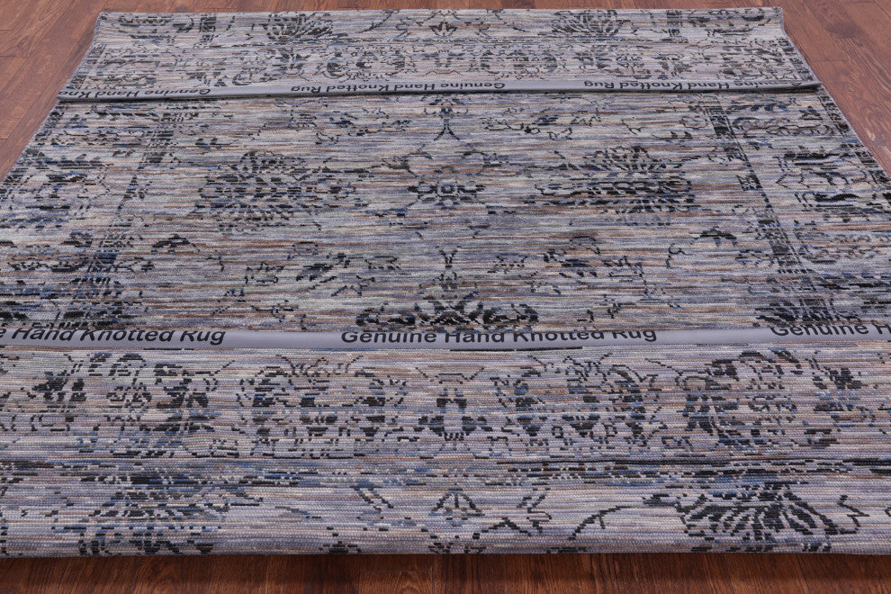 8' 0" X 10' 3" Hand-Knotted Modern Wool Rug Q8586