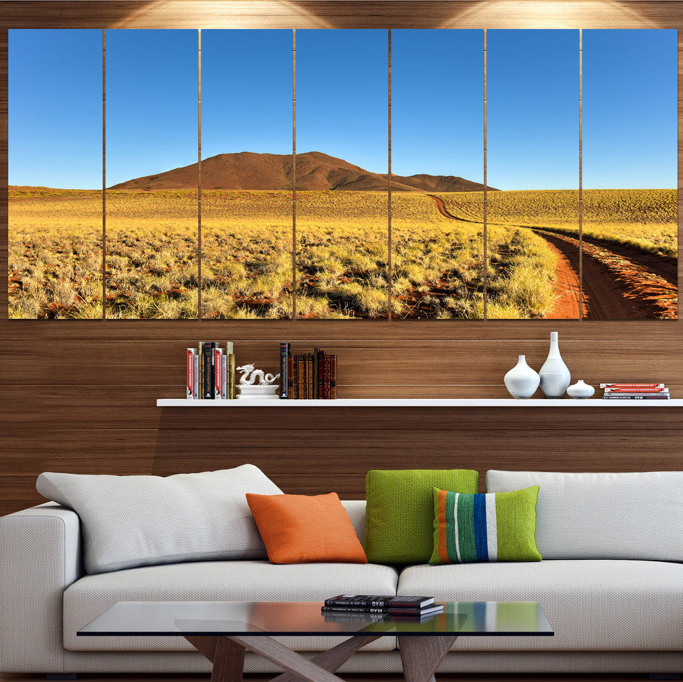 Namibrand Desert Landscape, Landscape Canvas Art Print, 83"x32", 7 Panels