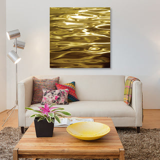 "Liquid Gold" by Charlie Carter, Canvas Print, 18"x18"
