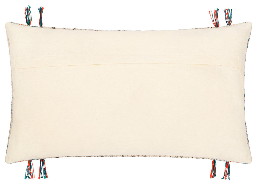 Surya Sanga Light Beige Pillow Shell With Polyester Insert 18"H X 18"W