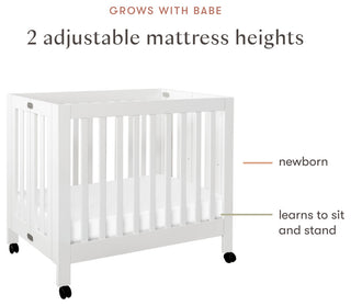 Origami Mini Crib, White