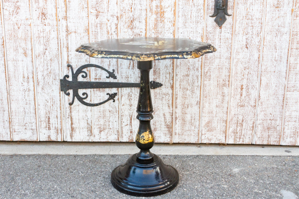 Antique French Mother of Pearl Inlaid Table