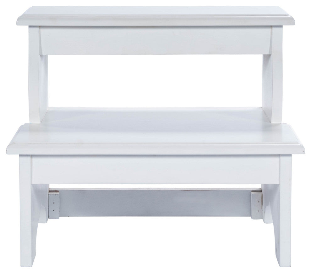 Handcrafted White Step Stool