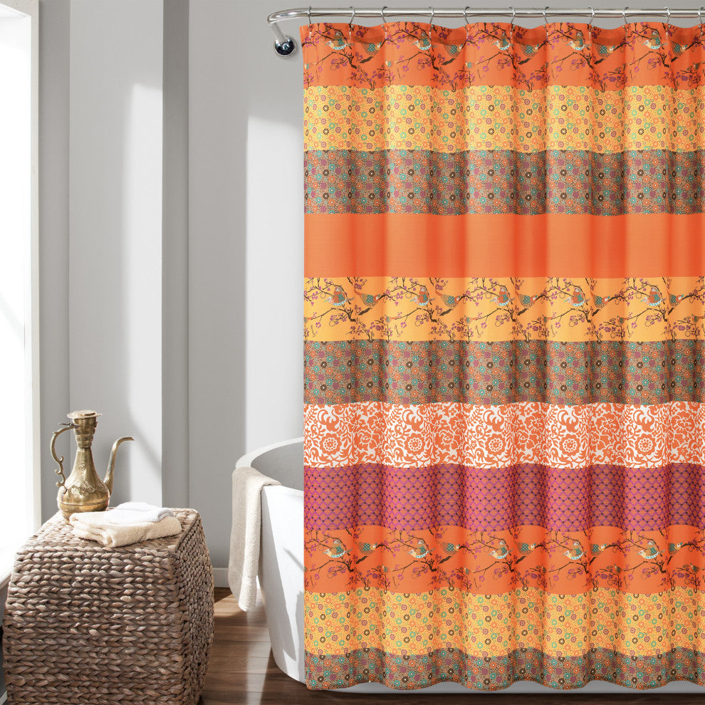 Royal Empire Shower Curtain, Tangerine