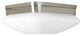 9" 2-Light Flush Mount, Brushed Nickel