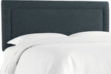 Ana Twin Upholsterd Border Headboard, Zuma Navy