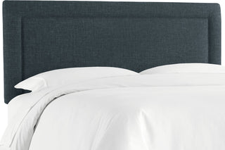 Ana Twin Upholsterd Border Headboard, Zuma Navy