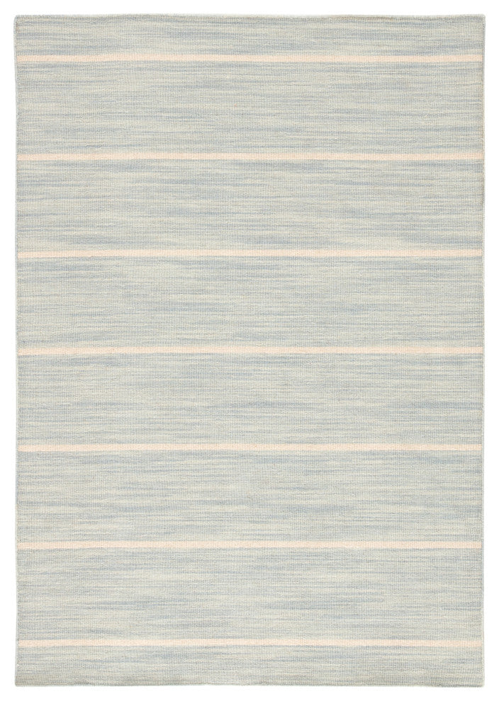 Jaipur Living Cape Cod Handmade Stripe Blue/White Area Rug, 10'x14'