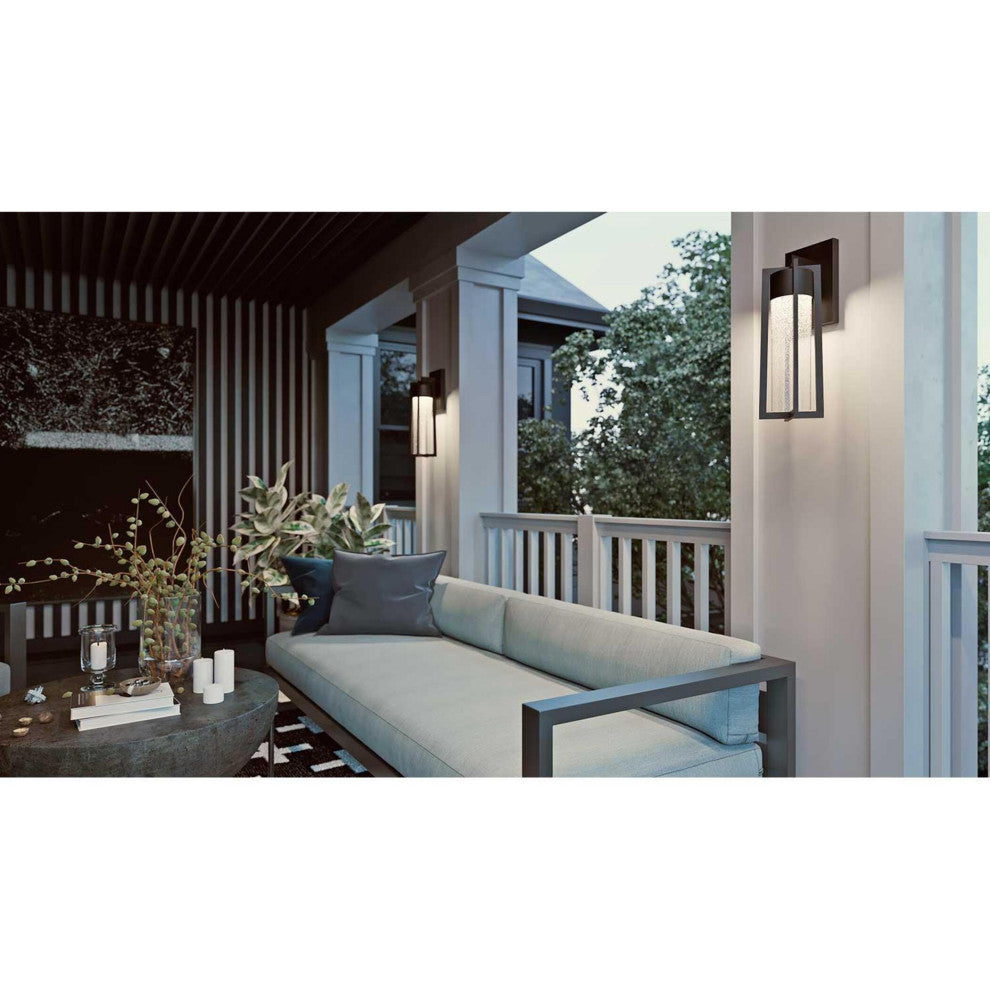 Cane Outdoor LED Sconce, W 1100 LM 120V, Black