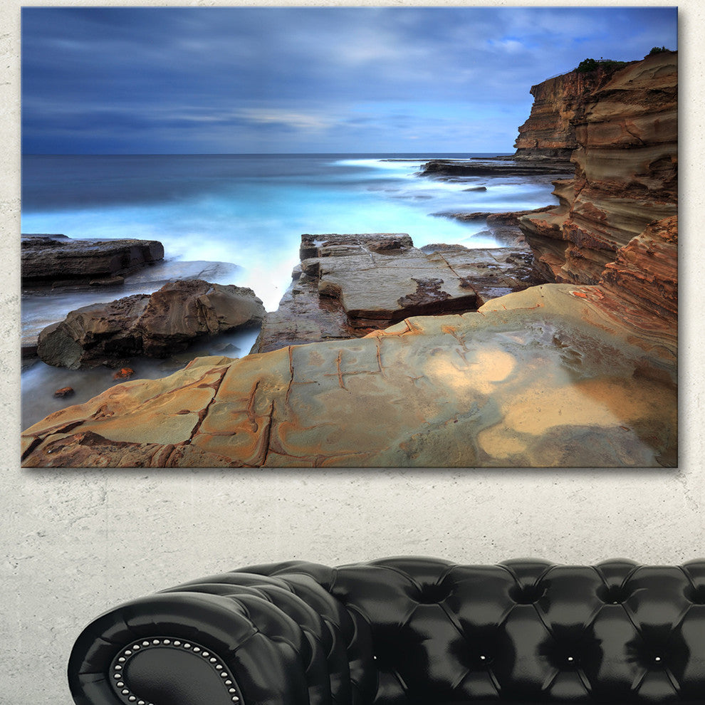 Terrigal Skillion NSW Australia, Seashore Canvas Art Print, 60"x28"