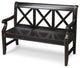 Modern Rustic Black Bench