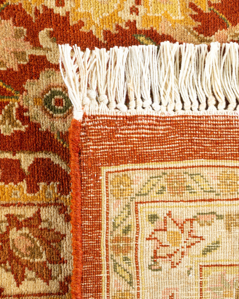 Mogul, One-of-a-Kind Hand-Knotted Area Rug Orange, 6' 3" x 9' 2"
