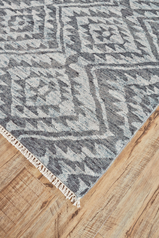 Weave & Wander Shadan Rug, Graphite, 2'x3'