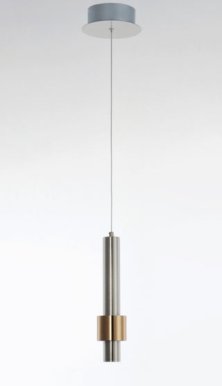 ET2 E24751 Reveal 3"W LED Mini Pendant - Satin Nickel / Satin Brass