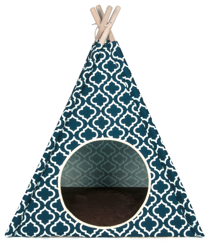 Teepee Tent, Moroccan, Navy