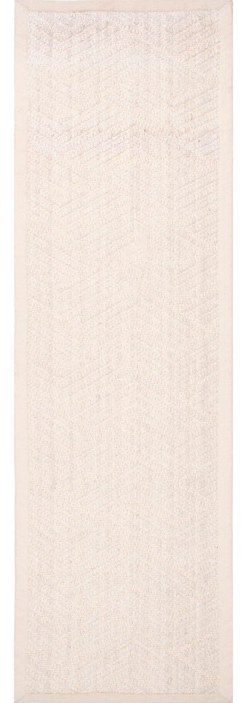 Nuloom Natural Textured Suzanne Area Rug, Cream 2'6"x8'