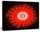 Circular Vortex Broken Particles, Floral Canvas Art Print, 20"x12"