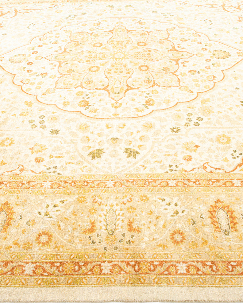 Lincoln, One-of-a-Kind Hand-Knotted Area Rug, Ivory, 8' 2"x10' 5"