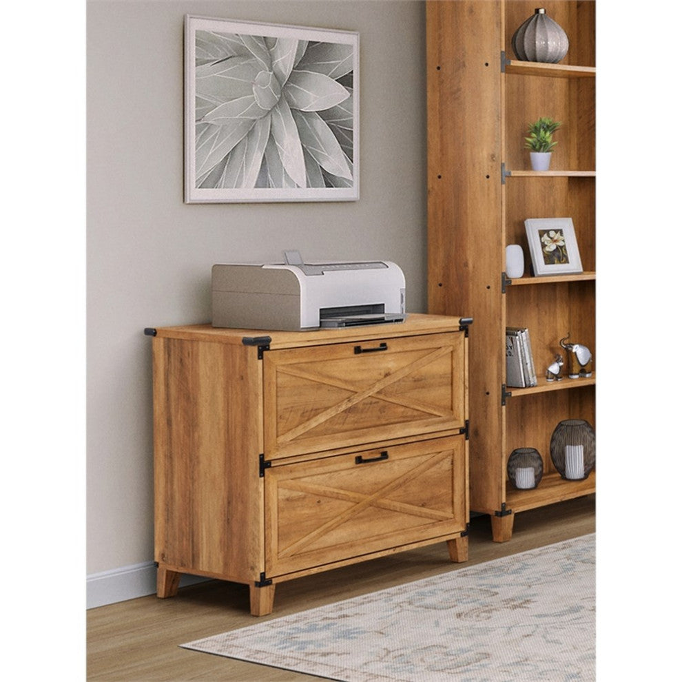 Saint Birch Oxford Wood Lateral File Drawer in Oak