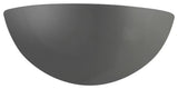 Ambiance Small Quarter Sphere Wall Sconce, Gloss Grey, LED