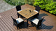 Arbor 5 Piece Dining Set, Canvas Natural