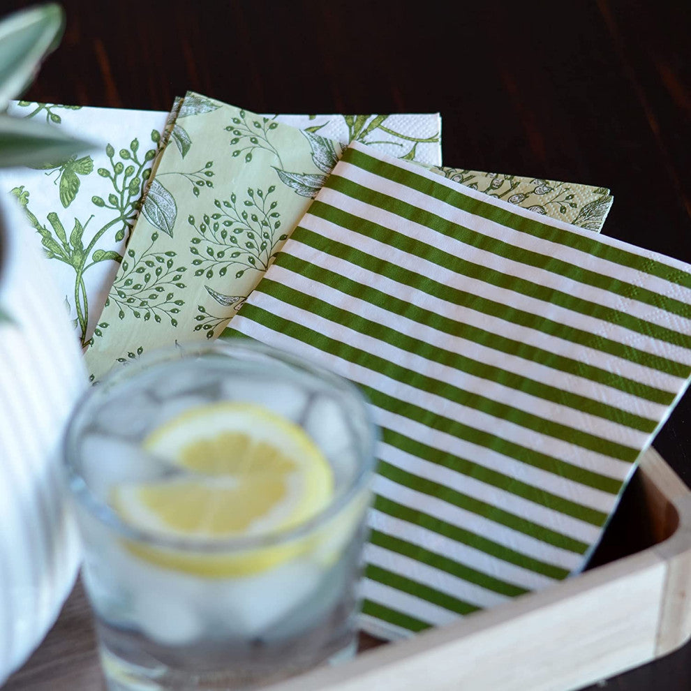 60 Count Green Garden Napkins