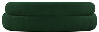 Venti Black Boucle Fabric Upholstered Set, Green, Sofa