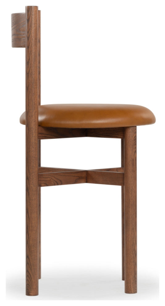 Safavieh Couture Tayla Counter Stool, Walnut/Brown