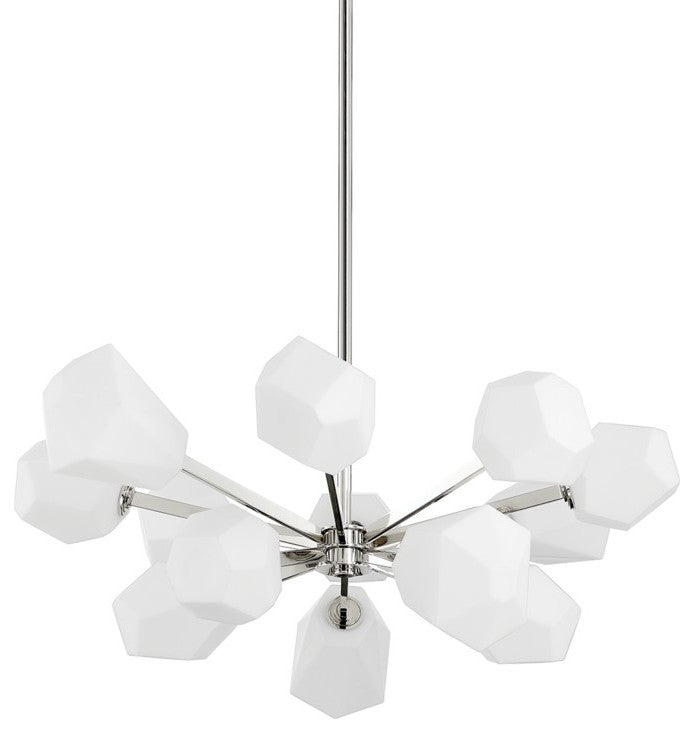 Hudson Valley Tring LED Chandelier, Polished Nickel