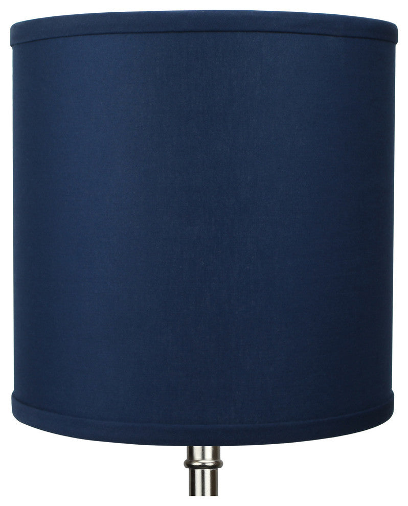 FenchelShades Drum Lampshade 10"x10"x10", Linen Navy