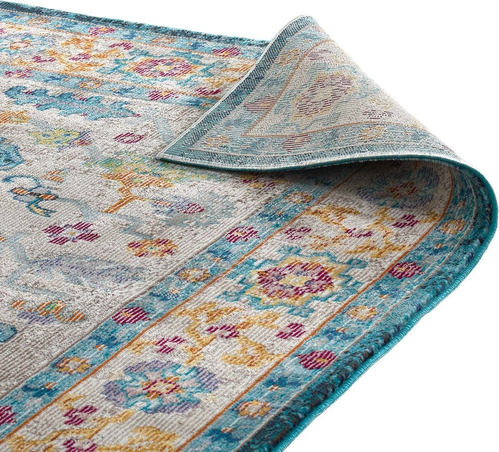 Success Anisah Distressed Vintage Floral Persian Medallion 8x10 Area Rug