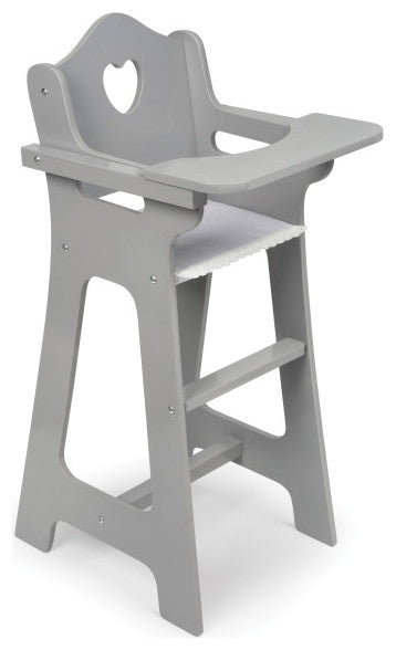 Doll High Chair, Executive Gray